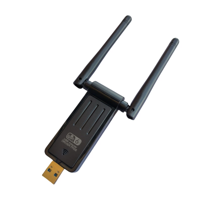 USB-беспроводная сетевая карта WiFi 6, драйвер-free, двойной диапазон, 5G, гигабитный, настольная компьютерная карта-приёмник передатчик, портативная внешняя