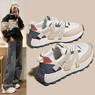 Thick-soled Daddy argan shoes women's popular 2024 New Korean style same casual running sports shoes G6822-3