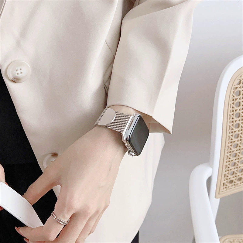 Roundtail Magnetic Milan Starlight Metal Ribbon is suitable for S78IWATCH654SE apple watches with men and women