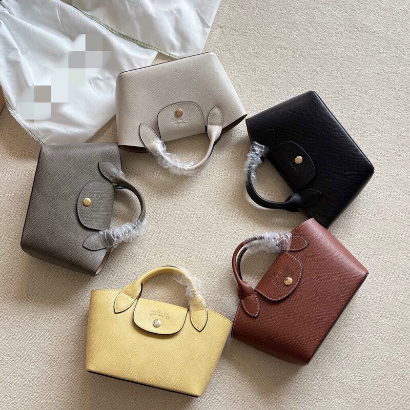 2025 New High-Quality Cowhide Leather Basket Bag Mini Square Tote Handbag Dumpling Bag Single Shoulder Crossbody Bag