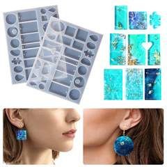 Proudly made DIY resin mold earrings pendant mold, retro modern simple wholesale