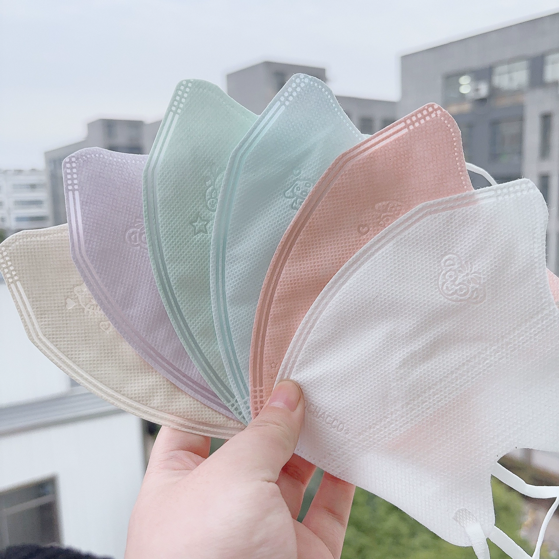 Дышащая 3d одноразовая маска для взрослых мода минималистская макаронная маска ins сетка красная маска с высоким значением лица