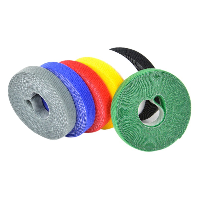 3 M 5 M rollo completo de Velcro Cable de gestión cinturón de corte de datos de almacenamiento de cable artefacto vinculante velcro cable tie auto-adhesivo