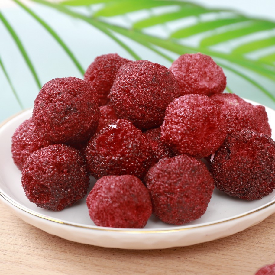 Freeze-dried bayberry dried fruit manufacturer wholesale in stock, net weight multiple specifications, bayberry juice soak, flower fruit tea wholesale bayberry pieces