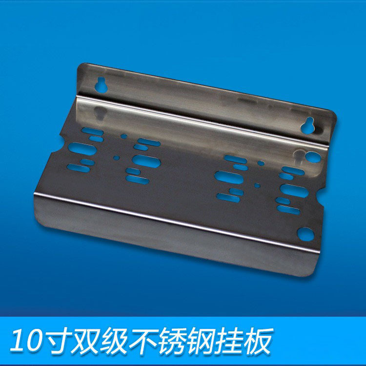 10 pulgadas de doble etapa pieza colgante de dos barriles Filtro de soporte de acero inoxidable purificador de agua filtro botella placa colgante en stock al por mayor