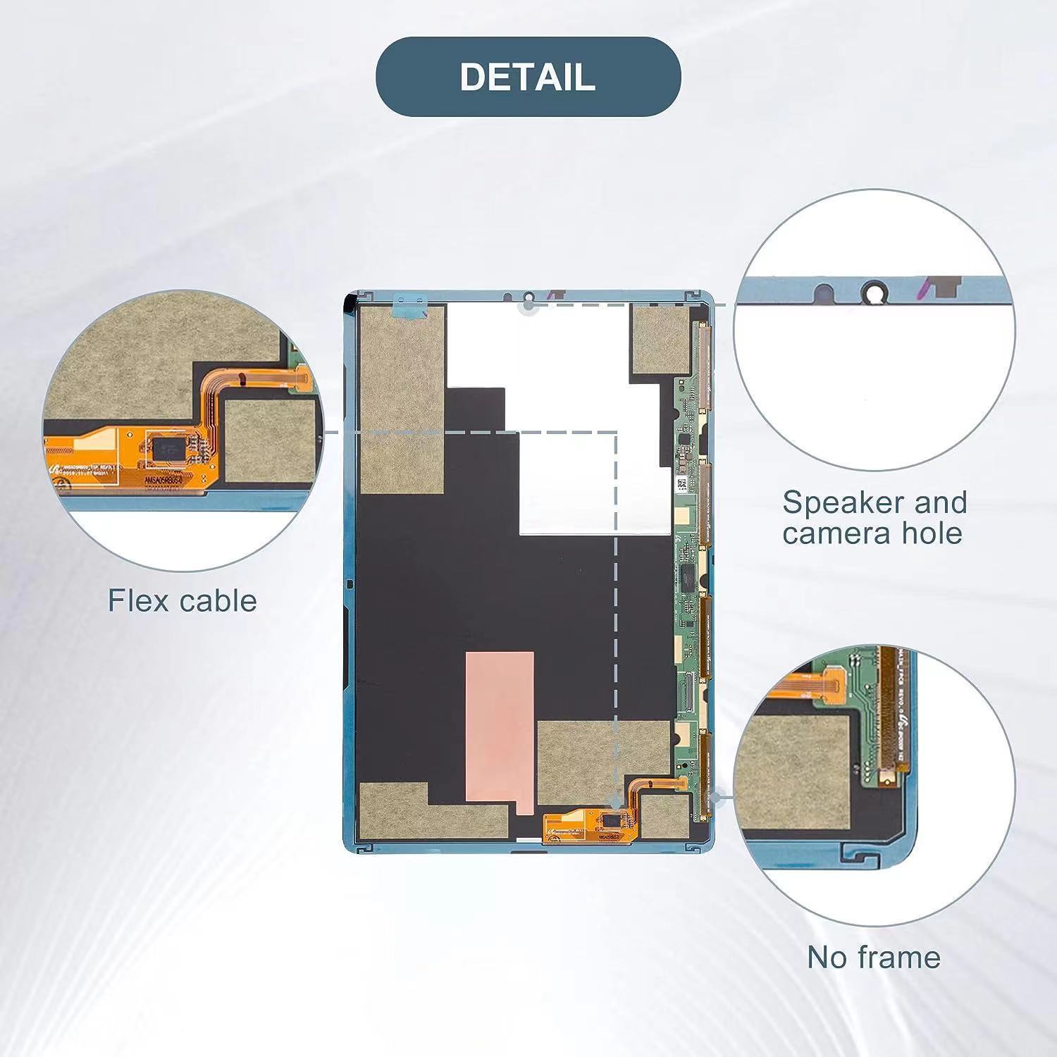Aplicable para Samsung Galaxy Tab S5E Pantalla de pantalla plana SM-T725 de 10.5 pulgadas