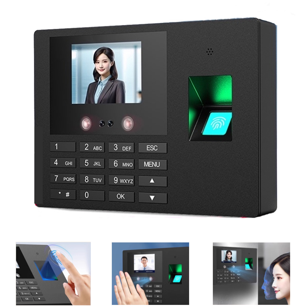 Fingerprint免软件统计U盘导出上下班指纹密码打卡考勤机西班牙