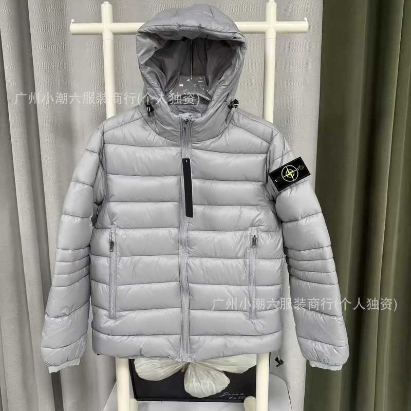 ST岛家连帽户外刺绣徽章袖标棉服面包服保暖纯色通勤亮面男女同款|undefined
