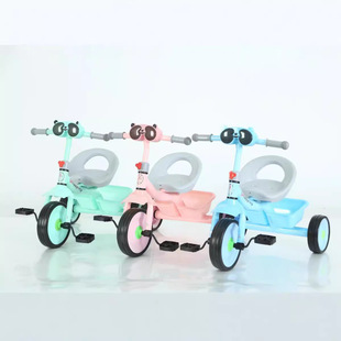2-6 years old, stroller pedals, anti-rollover, baby tricycle with bucket, children's bicycle, children's tricycle feet