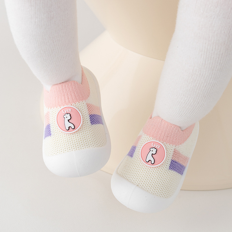 Primavera y otoño zapatos para bebés con suela suave antideslizante, zapatos para bebés con malla transpirable, zapatos para niños con tacones para interiores