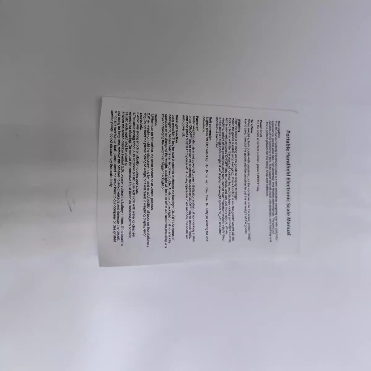 Escala de mano portátil doméstica escala electrónica portátil mini escala expreso escala de pesca escala de equipaje 100kg / 10g 2024