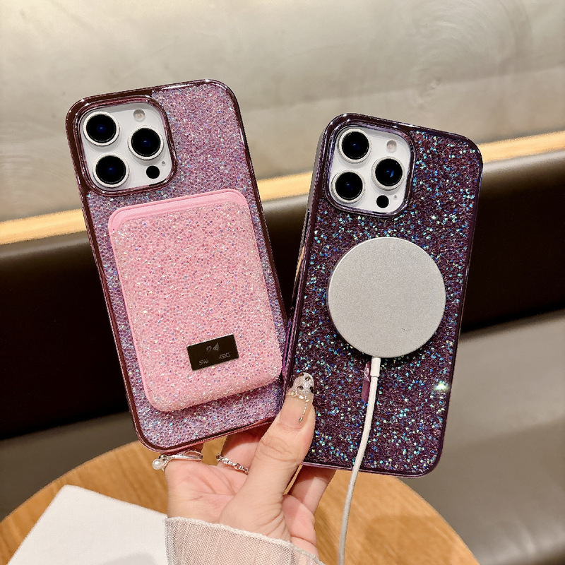豪華な磁気吸水ドリルの高級感はiphone16 promaxメッキカードに適用されます。|undefined