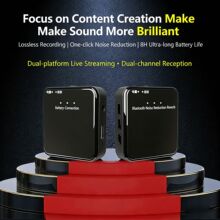 B210 Wireless Noise-Canceling Mic: 3-Chip NR, 2.4G Wireless