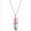 Love I medicine, you Capsule Projective Necklace Female Douyin 100 languages, I love you to give your girlfriend 520 gifts