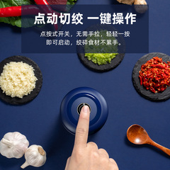 Household mini rechargeable multi-functional handheld garlic masher for cutting garlic, pounding garlic, mincing meat, children's food supplement machine