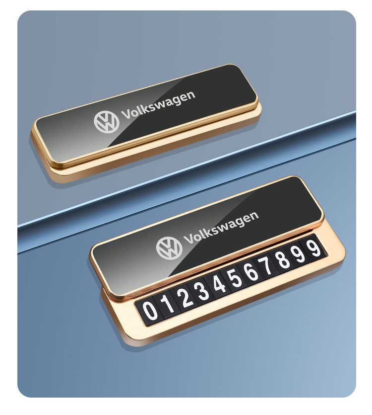 New Metal Car Temporary Parking Number Plate, Mobile Phone Number Plate, Classy Creative Car Moving Card