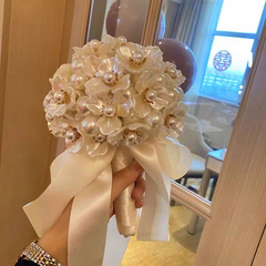 新娘手捧花材料包珍珠贝壳新款送闺蜜结婚手工制作