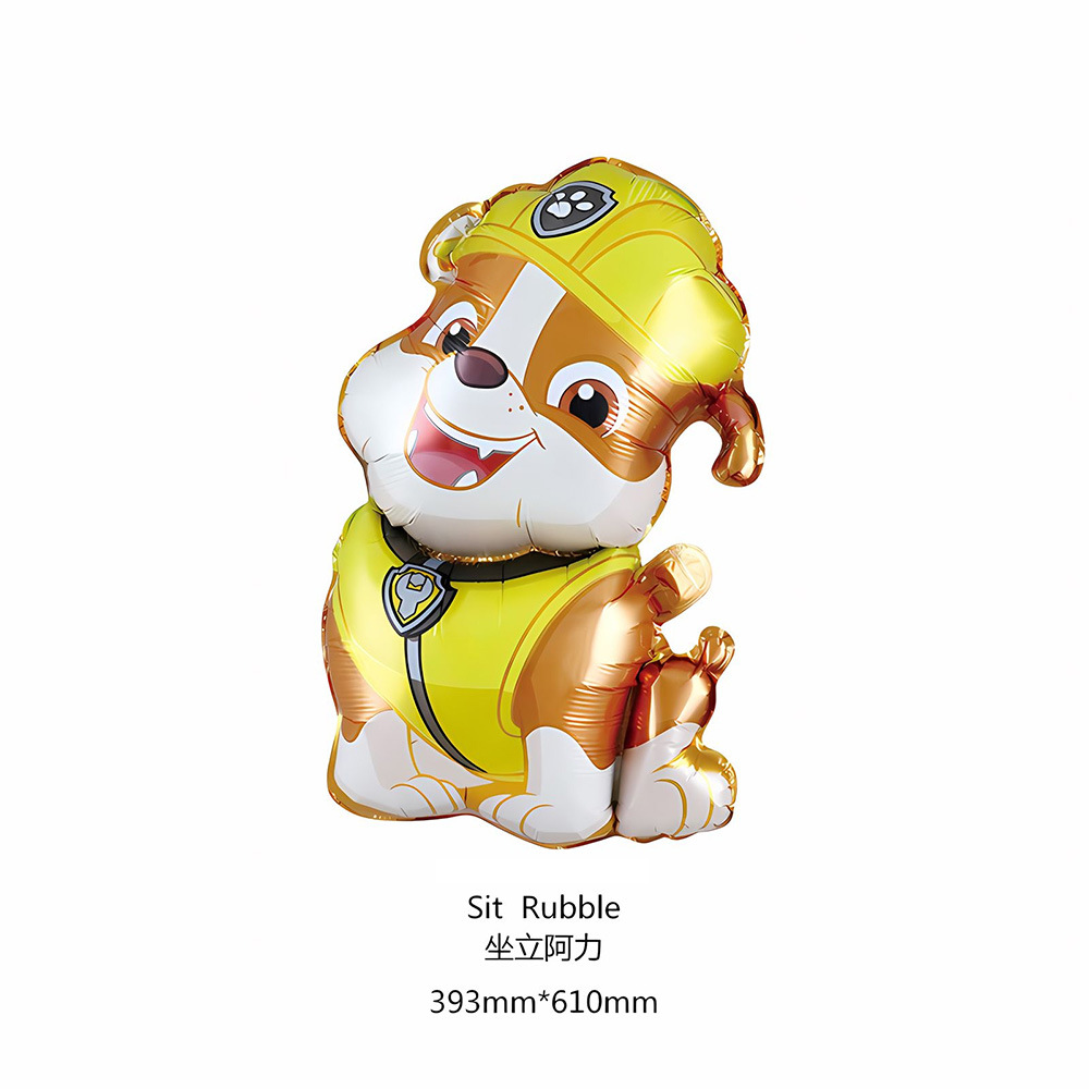 Dibujos Animados wangwang equipo perro película de aluminio niños bebé globo cumpleaños tema escena fiesta decoración papel de aluminio