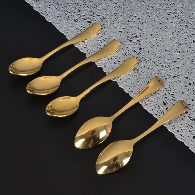 Pure Copper Handmade Coffee Popular Mini Creative And Cute Dessert Spoon, 11.5cm_voghion.com