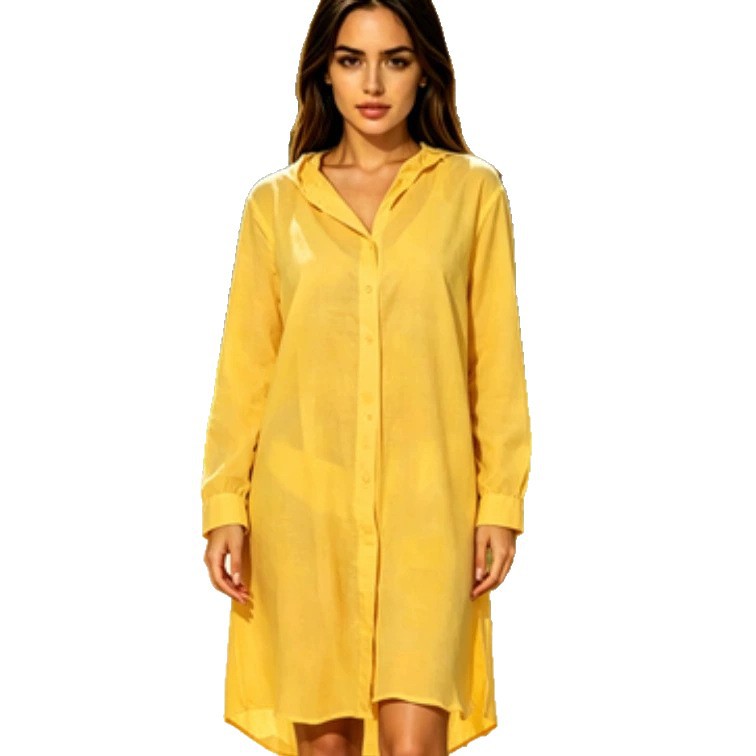 Chaqueta de Playa con Protección Solar UPF30+ de Algodón con Capucha