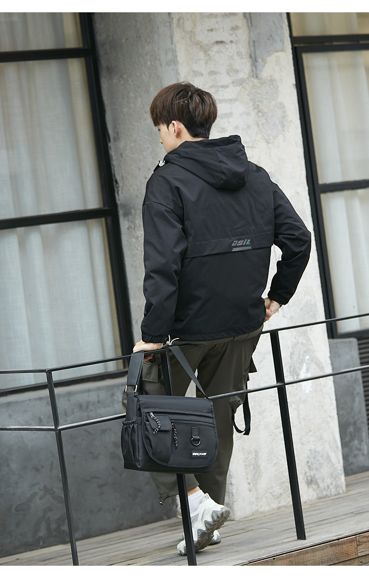 Ανδρική τσάντα ώμου Messenger Casual από καμβά, με χιαστί φερμουάρ, μεγάλης χωρητικότητας, για άνδρες, διαγώνιος, σακίδιο πλάτης_voghion.com