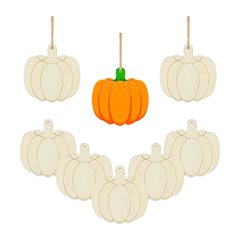 ハロウィーンカボチャ装飾木片子供落書き浮かれ騒ぎdiy鬼節装飾シーン配置雰囲気を引き立たせる