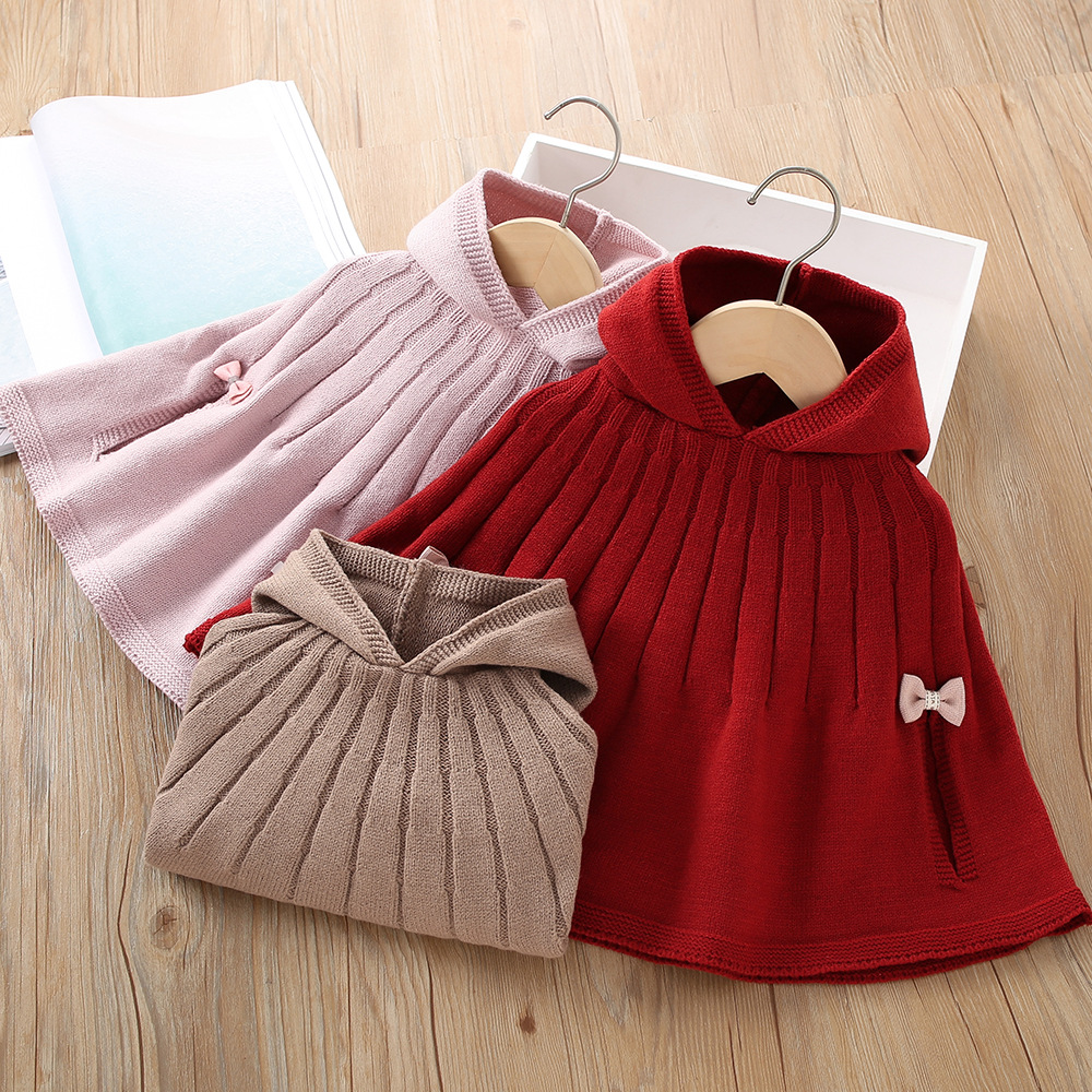 Elegant Cute Streetwear Solid Color Polyacrylonitrile Fiber Knit Girls Outerwear display picture 1