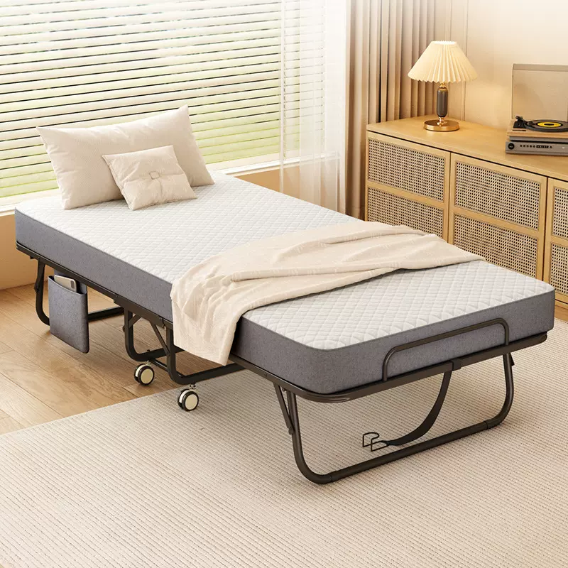 亚马逊同款钢网折叠床外贸加厚床垫家用午休床沙发床公寓酒店加床