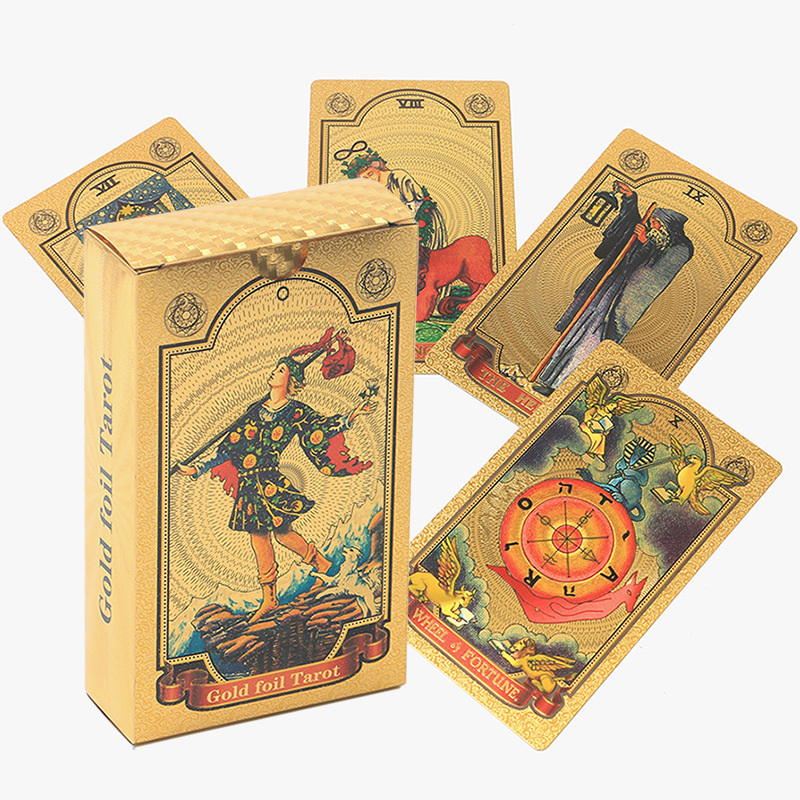 2021 New Model Gold Foil Waite Tarot Oracle Cards - Direct From The Manufacturer_voghion.com