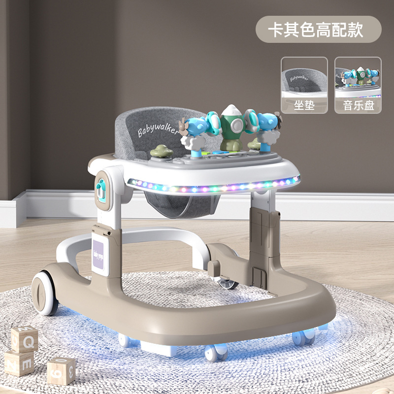 El andador para bebés y niños pequeños es anti-vuelco durante 6-18 meses.