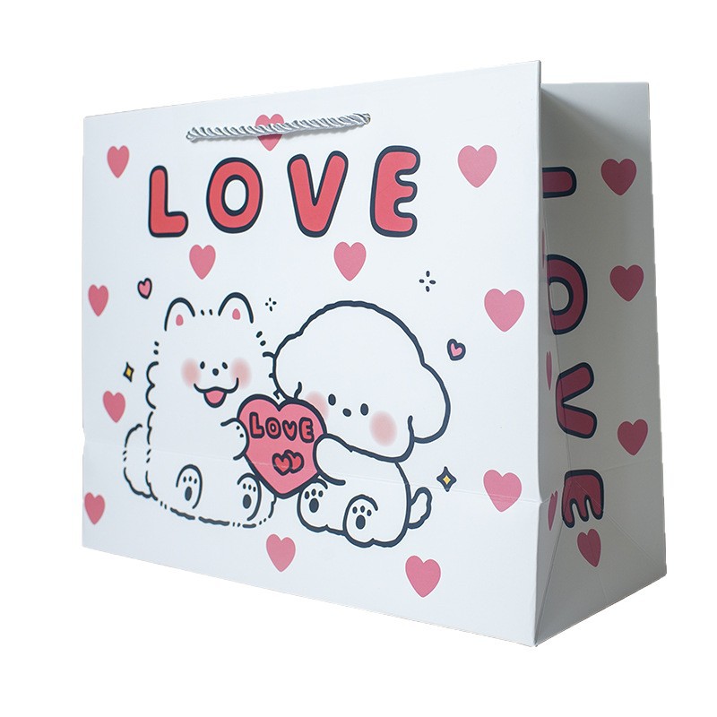 흰색 강아지; 흰색 판지; 30*12*24cm