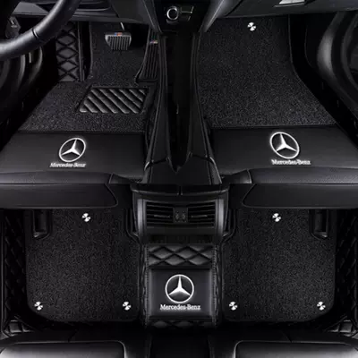 E300L E260Lglc260L Full-Coverage – Modelə uyğun ayaqaltı - other-models-double-layer-black-black-silk-circle