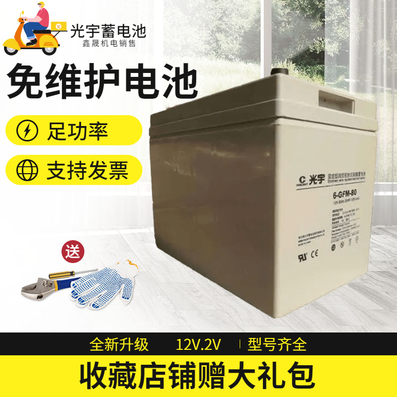 鑫晟光宇蓄电池2V全系列铅酸直流屏EPS设备大容量电瓶蓄电池非进
