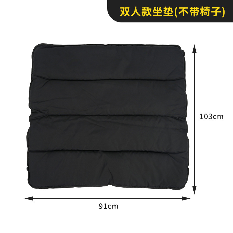 Silla plegable al aire libre portátil doble silla plegable pesca dos personas sofá silla al aire libre ocio camping respaldo reclinable