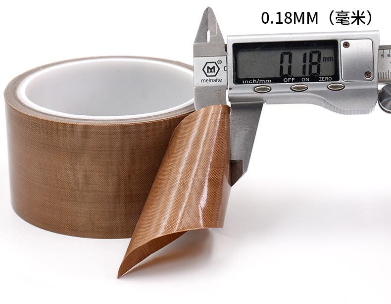 Cinta de teflón PTFE marrón personalizada, resistente a altas temperaturas, para sellado de máquinas, aislamiento térmico, resistente al desgaste, ignífuga.