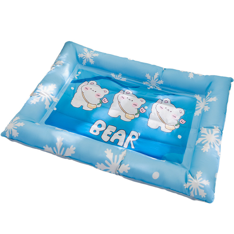 Perro Teddy Perro pequeño Verano Copo de nieve Oso cuadrado Nido de hielo Gato Refrescante Prevención de insolación Nido para gatos Nido para perros Nido para mascotas