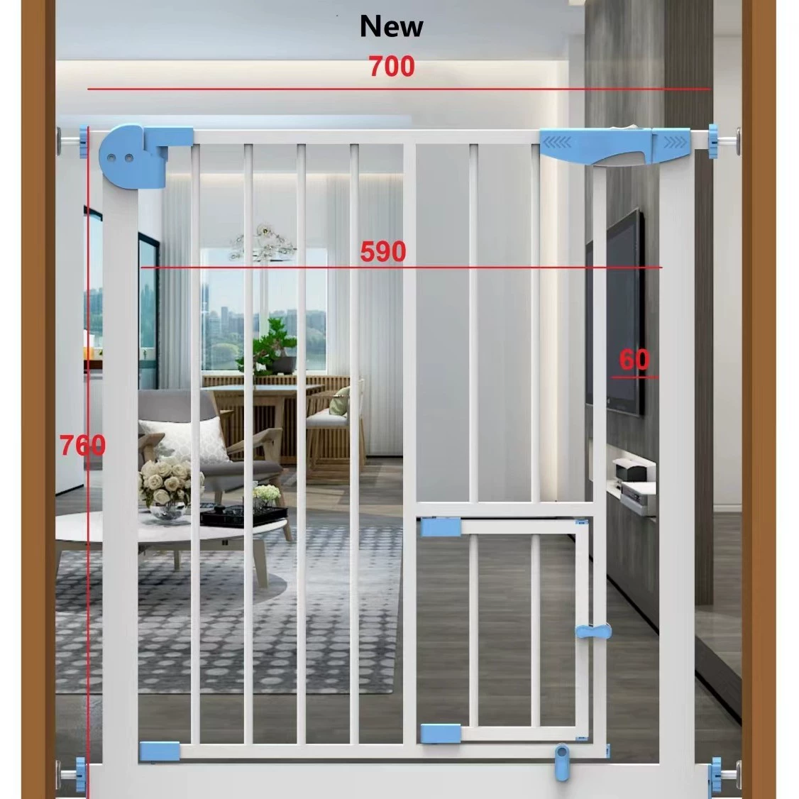 Трансграничный экспорт, без перфорации, простота установки, детские защитные ворота, ограждения для домашних животных, двери в спальню, ограждения для лестниц.