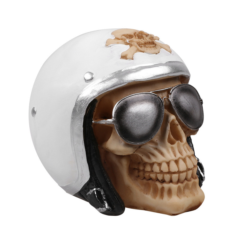 Skeleton Skull Air Force Pilot Skull Crafts Halloween Props Medical Mold Skeleton