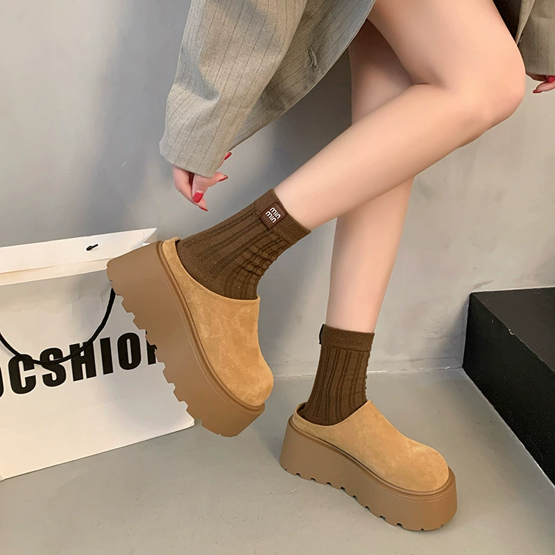 Супер-горячие туфли Birkenstock с толстой подошвой, цвета манго, уродливые, милые, весна 2025, новые, горячая весна, бисквит, толстая подошва, усиленная полуоблегающая обувь