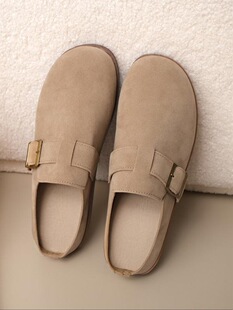 P 14326 Adjustable cork suede mu ���{ܛľ����Ь