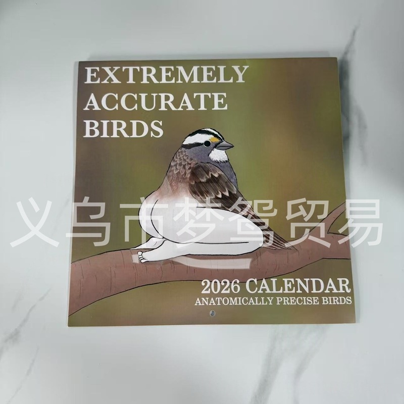 2026年跨境TEMU亚马逊外贸英文歌词猫咪女性桌面日历挂历|undefined