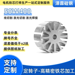 定制电机马达50W400武钢 硅钢片定转子加工非标矽钢片铁芯零部件