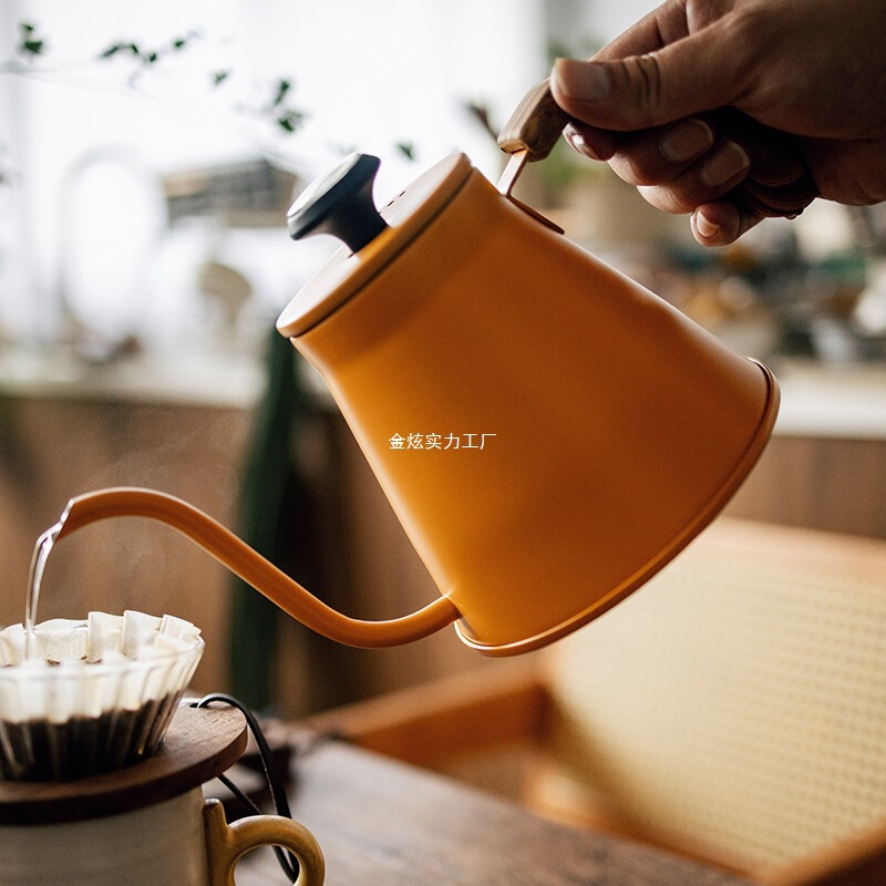 Gas Stove Universal Coffee Thermometer Camping with Induction Cooker Outdoor Spout Kettle Semi-Home Hand Brewing Kettle Water Kettle