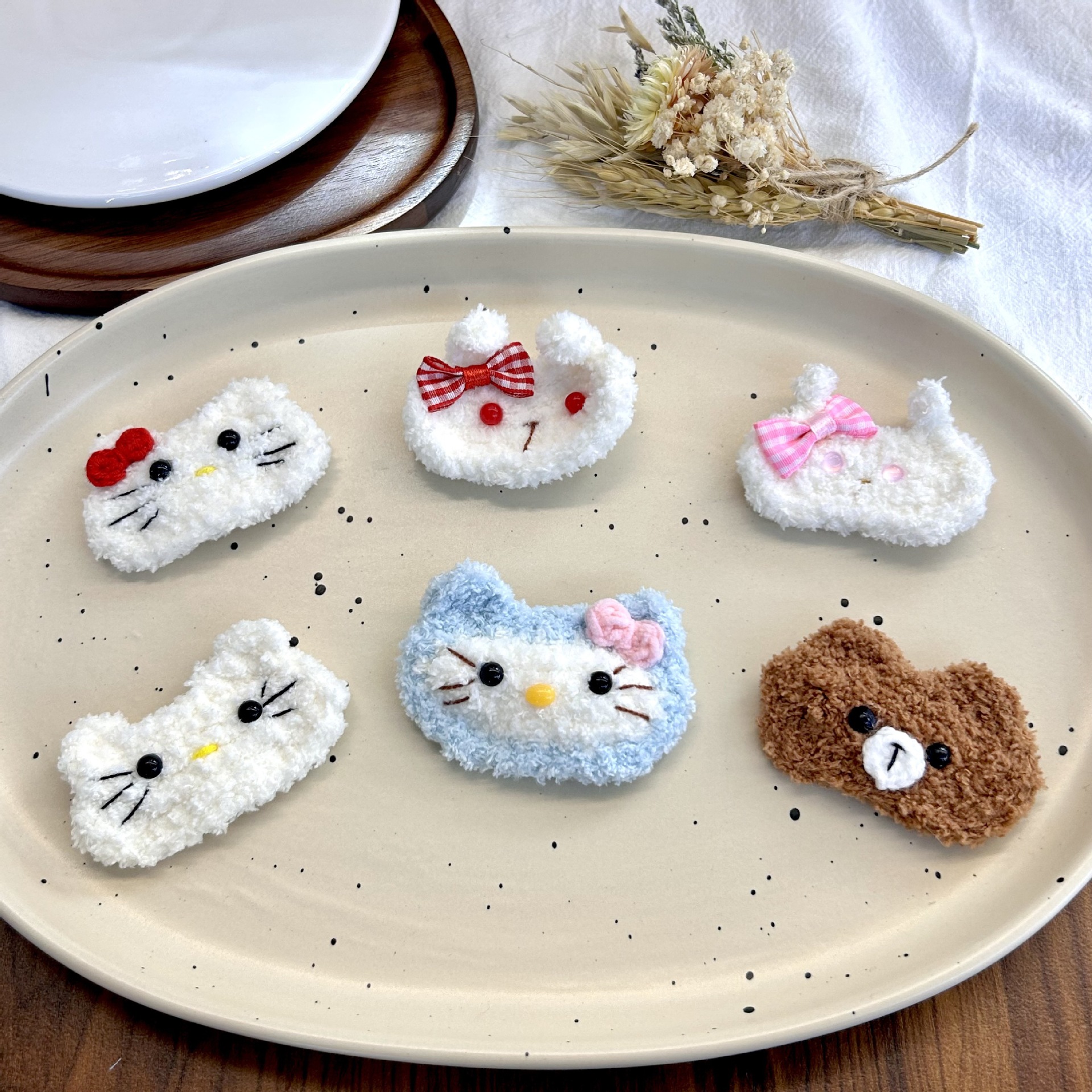 Cute cotton doll handmade, pendant, decorative accessory, 15cm