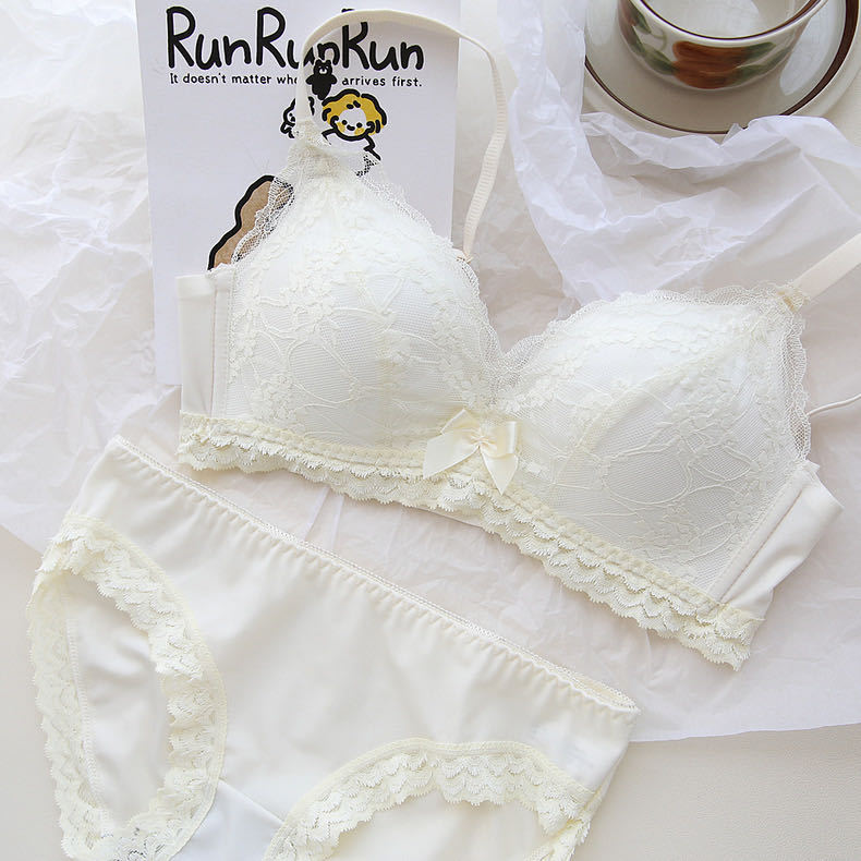 Ventas directas de fábrica comercio electrónico transfronterizo Sudeste de Asia Vietnam Tailandia damas burbujas encaje pecho pequeño recogido sujetador Tovin