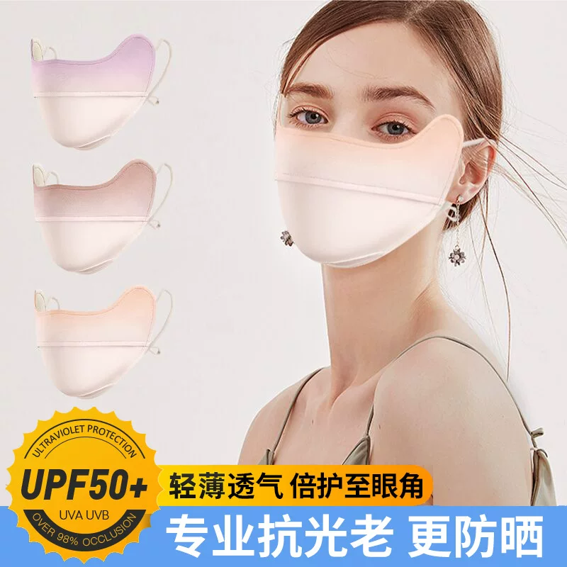 Face blush, protective corner covers, three dimensional summer breathable silk medical mask, eyes protection, sun protection, 3D, UF-protection