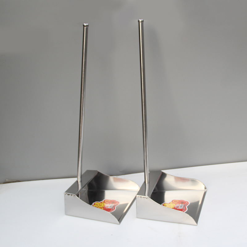 大号不锈铁簸箕垃圾铲 摆地摊 方形加厚畚斗垃圾斗撮箕