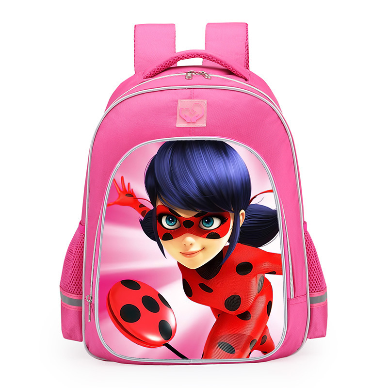 Miracle Ladybug Reflective Backpack High-Definition Print with Reflective Strips Girls' Spine-Protecting Waterproof Backpack Miracle Ladybug Reflective Backpack High-Definition Print with Reflective Strips Girls' Spine-Protecting Waterproof Backpack