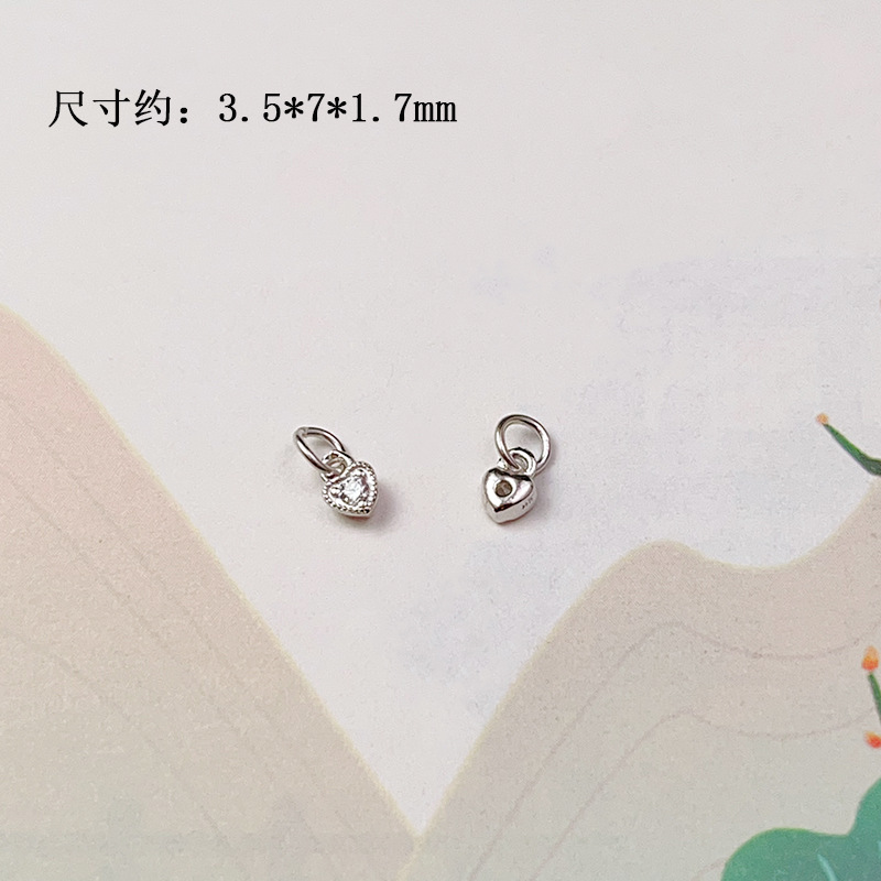 DIY Accessories S925 Silver Gold-Plated Small Drop Necklace Pendant Bracelet Charm Bead Spacer Loose Beads Jewelry Materials
