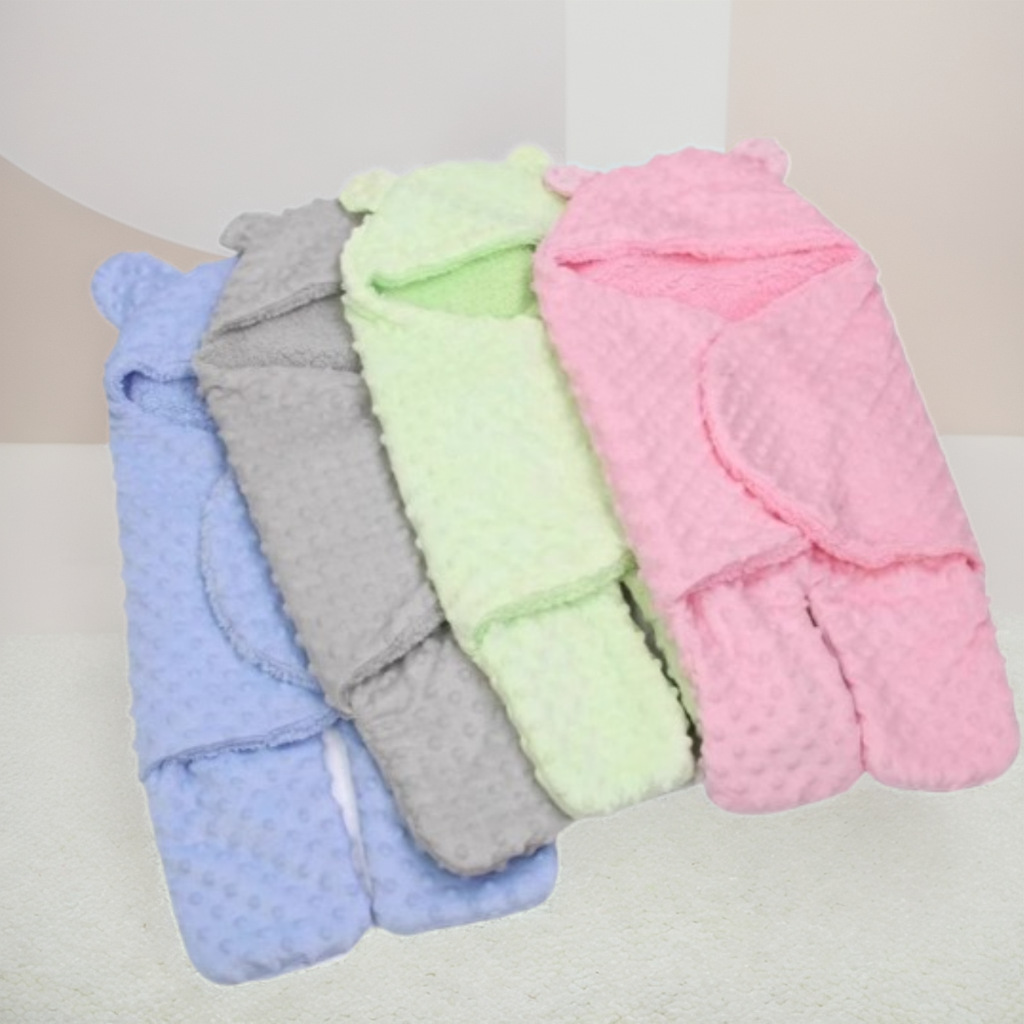 Factory Direct Supply Baby Beanie Double-Layer Quilt Newborn Anti-Jump Swaddle Baby Four-Season Universal Anti-Kick Sleeping Bag